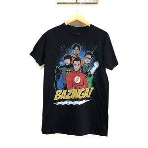 【980円スタート】USA 古着 BAZINGA バジンガ 半袖 Tシャツ コットン 黒 プリント メンズM 古着卸 BA0147