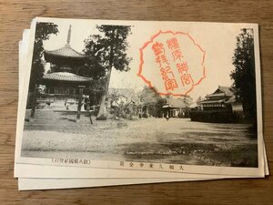 PP-4235 ■送料無料■ 奈良県 大和 久米寺全景 お坊 スタンプ 建築物 建物 神社 寺 宗教 ●剥離有 絵葉書 写真 印刷物 古写真/くNAら