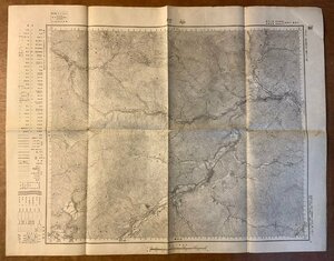 PA-9017 ■送料無料■ 山梨県 谷村 都留市 地図 古地図 古書 古文書 案内 紙 印刷物 昭和4年 縦46cm 横58cm ●汚れ有 レトロ/くKAら