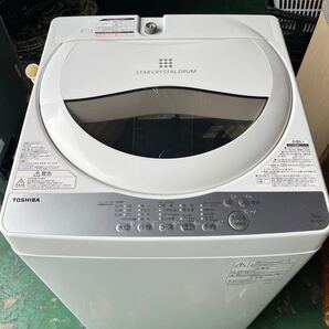 東芝 AW-5G6 全自動洗濯機 5kg 風乾燥機能付(1.3kg) ホワイト 2019年