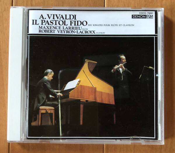 CD-July / 日 DENON / マクサンス・ラリュー (flute) R.ラクロワ (clavecin) / ヴィヴァルディ_フルート・ソナタ集「忠実な羊飼い」Op.13