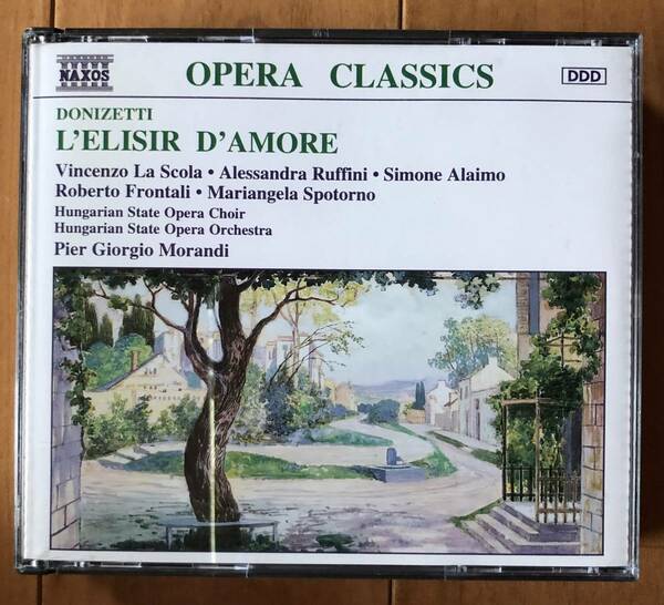 2CD-Box / E.U. NAXOS / スコラ、ルッフィーニ、アライモ、モランディ・ハンガリー国立歌劇場管 / ドニゼッティ_歌劇「愛の妙薬」全曲 