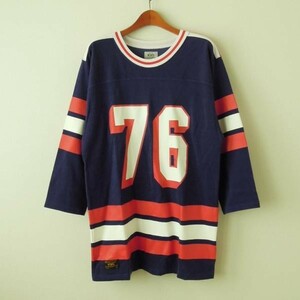 wtaps ダブルタップス 14aw トップス hockey jersey ブルー M (m-283)