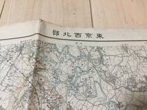 東京　東北部　西北部　地図　大正8年 1919年　縦約80.5cm　横約99cm　当時物　　　　KJ2　　　Y778_画像3