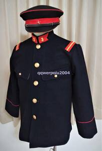  Japan army Japan land army * Meiji three 10 9 year system dark blue . army . hakama [ middle size ]- army cap . cap iron helmet .. underskirt .. Meiji 10 9 year gun . three . type .. gun . gun . compilation on shoes finger . sword day . war 