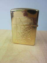 ★☆ZIPPO ジッポー ライター 金色 Jewel Spider Web アーマー 未使用☆★_画像2