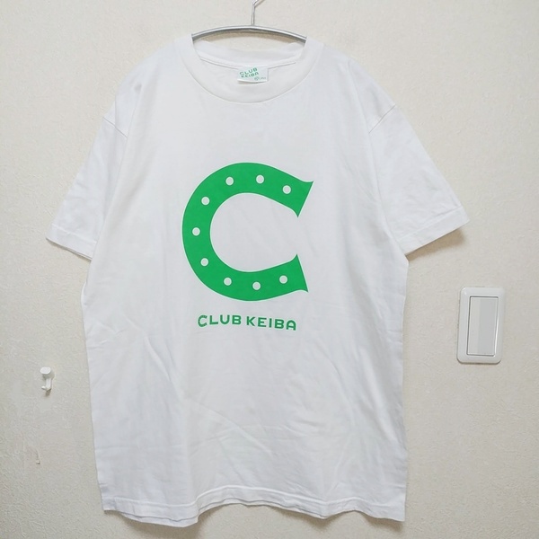 JRA　CLUB KEIBA　Tシャツ　ノベルティ　非売品　白　クラブケイバ　競馬　220610-12