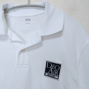 DEOAIR　ディオエアー　企業もの　ノベルティ　非売品　スタッフユニフォーム　ポロシャツ　Tシャツ　ユニクロ　M　白　220714-08
