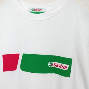 Castrol カストロール　Tシャツ　メンズL　企業もの　ノベルティ　自動車関連グッズ　220714-02