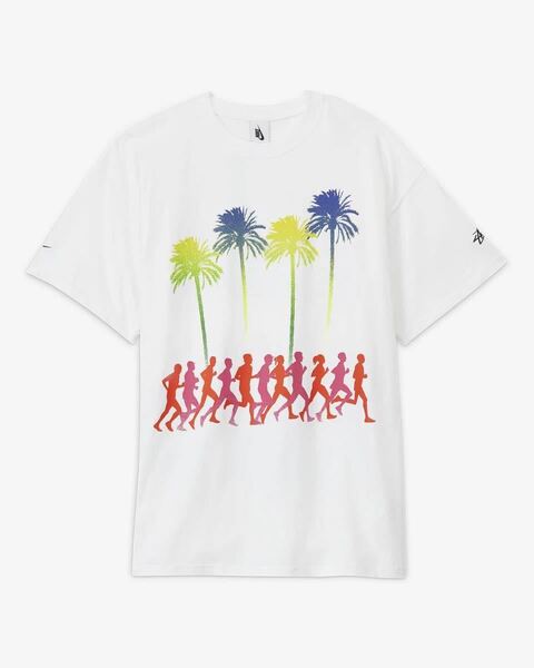 新品 送料込 NIKE×STUSSY FAR TEE Sサイズ 白 ナイキ×ステューシー ファー Tシャツ ロゴ ルーズフィット オレゴン ショーンフォント