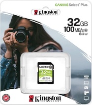 32GB キングストン SDHCカード 32GB Kingston Class10 UHS-I U1 V10対応SDメモリカード100MB/s SDS2/32GBフルHD対応_画像1