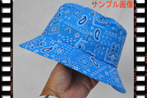  bandana cloth bucket hat solid color light blue new goods BBH-14