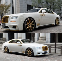 【M's】Rolls Royce WRAITH (2013y-) WALD Black Bison リアスカート／／CARBON+FRP製 カーボン ヴァルド バルド エアロ 2ドアクーペ_画像9