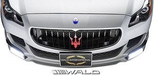 【M's】Maserati マセラティ クアトロポルテ (2013y-2017y) WALD EXECUTIVE LINE フロントスポイラー／／未塗装 ヴァルド バルド エアロ