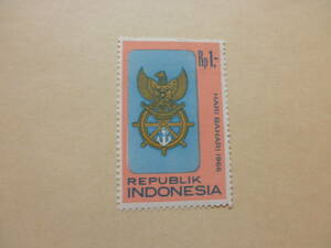 インドネシア切手　1966年発売　航海の日・海の日　HARI BAHARI　　1ルピア