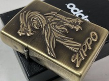 2020年 Zippo 龍竜・金色 ドラゴン ブラス真鍮古美プレート #2BSM-DR2新品_画像3