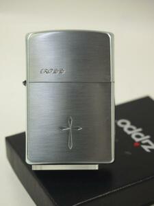 2003 Zippo シルバー シンプル クロス Cross 彫刻 銀　200SS 新品