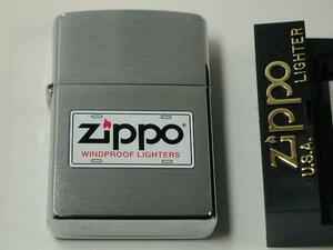 2003 Zippo ナンバープレート柄「Windproof Lighter」新品#200　旧プラ