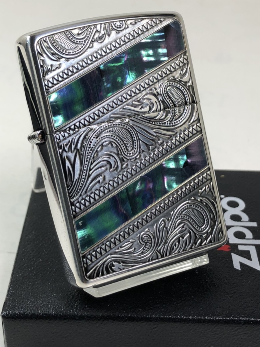 年最新ヤフオク!  zippo 黒蝶貝の中古品・新品・未使用品一覧