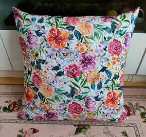 [ handmade ] pillowcase 1325 wonderful floral print. watercolor manner pillowcase ( fastener none type )