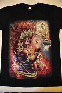 ◆神様・仏様Tシャツ◆マーハカーラとお釈迦様◆大黒天◆在庫サイズM・L・XL