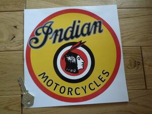 海外　限定品　送料込み　Indian Motorcycles インディアン モーターサイクル アメリカ 200mm 車 バイク ステッカー