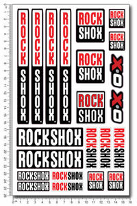 海外　限定品　送料込み　Rock Shox bike fork shock decal ロックショックス ステッカー