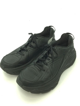 HOKA ONE ONE◆BONDI/1019752/ローカットスニーカー/27cm/BLK/レザー_画像2