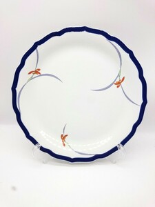 香蘭社◆皿/WHT/1005JA12/オーキッドレース/30cm