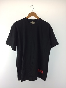 ALWAYS OUT OF STOCK◆Tシャツ/L/コットン/BLK/AOOS/バックプリント/黒/日本製/半袖カットソー/クルーネック