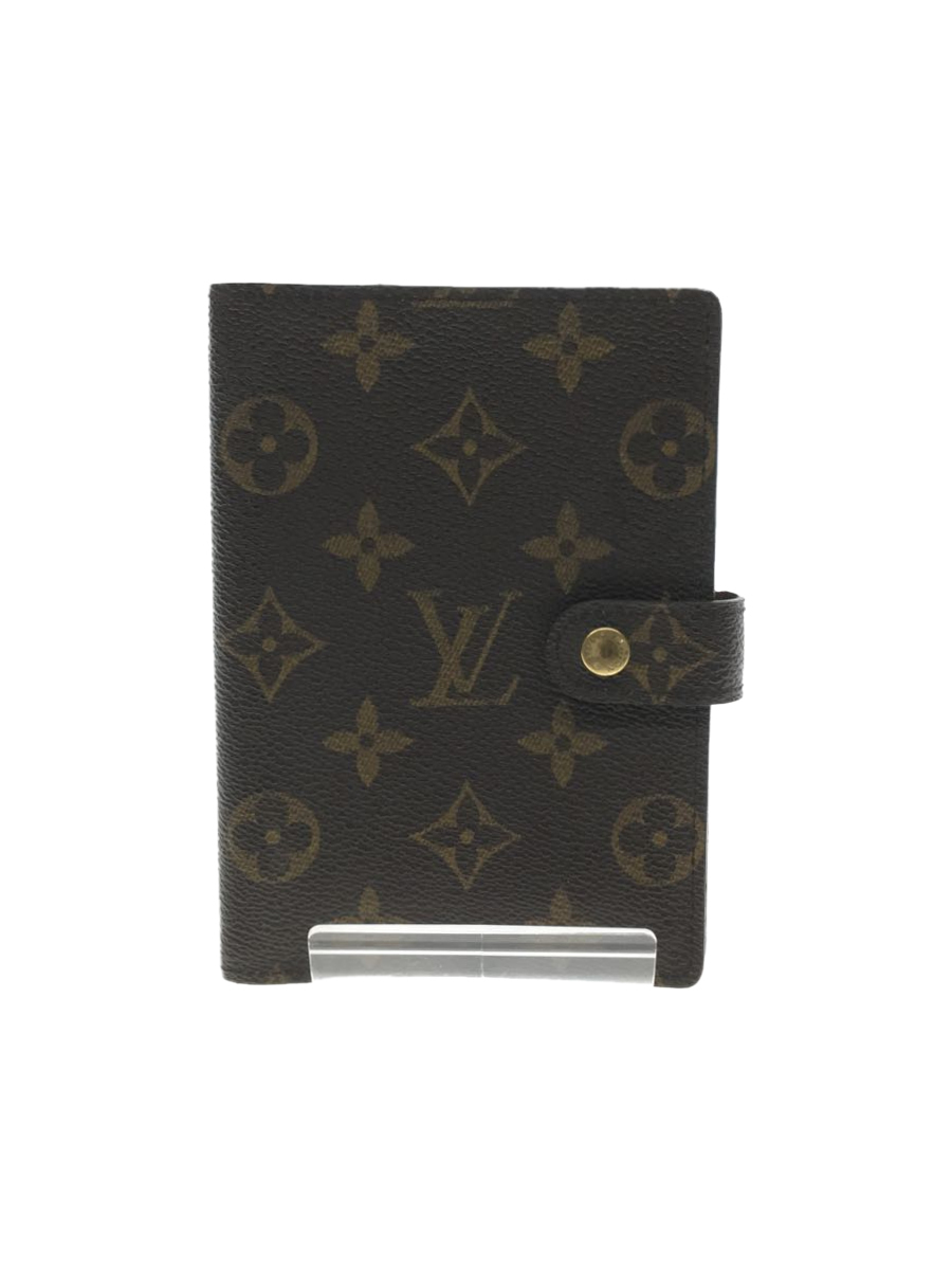 LOUIS VUITTON◇アジェンダポッシュ_モノグラムキャンバス/PVC/BRW ...