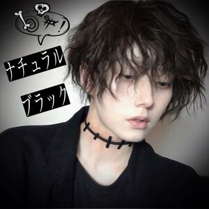 クール系〜渋め男子★ショートウェーブのメンズウィッグ★