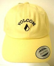 VOLCOM GIRL'S ボルコム E5521901SBU② 帽子 キャップ Cap ユーポン社製 Yupoong 黄色 カーブバイザー ロゴ ヴォルコム 新品 即決 送料無料_画像2