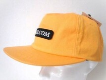 VOLCOM ボルコム D5511914CBR② キャップ Cap 帽子 ミディアムクラウン 5パネル スナップバック ロゴ 黄色 ヴォルコム 新品 即決 送料無料_画像1