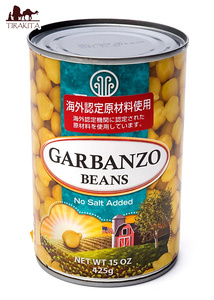 ひよこ豆 有機 ALISHAN アメリカ チャナ (オーガニック)ひよこ豆 缶詰 Garbanzo Beans (425g) アリサン ダル
