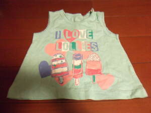  new goods woman . tank top ice cream size 70 shoulder ... equipped click post shipping possible stamp possible 