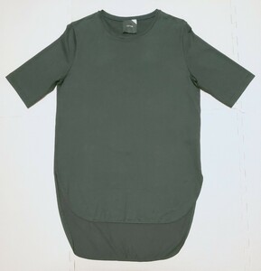 ATON ラウンドヘムTシャツ 半袖TシャツKKAGKW0016 ブラック サイズ2