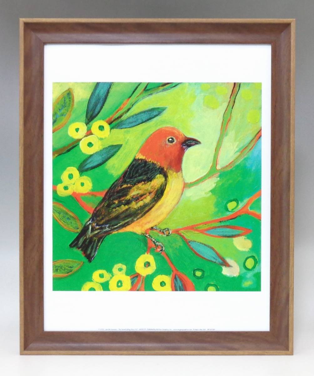Brand new ☆ Framed art poster ★ Painting ☆ Jennifer Lommers ☆ Landscape painting ☆ Bird ☆ Colorful ☆ Healing ☆ Interior ☆ Cafe ☆ Animal ☆ Animal ☆ Apparel ☆ 457, printed matter, poster, others