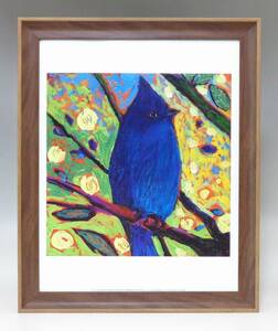 Art hand Auction Nouveau☆Affiche d'art encadrée★Peinture☆Jennifer Lommers☆Paysage☆Oiseau bleu☆Coloré☆Détente☆Intérieur☆Café☆Animaux☆Animal☆452, Documents imprimés, Affiche, autres