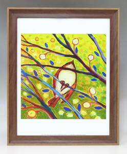 Art hand Auction New☆Framed Art Poster★Painting☆Jennifer Lommers☆Landscape☆Bird☆Colorful☆Relaxing☆Interior☆Cafe☆Animals☆Animal☆Apparel☆448, Printed materials, Poster, others