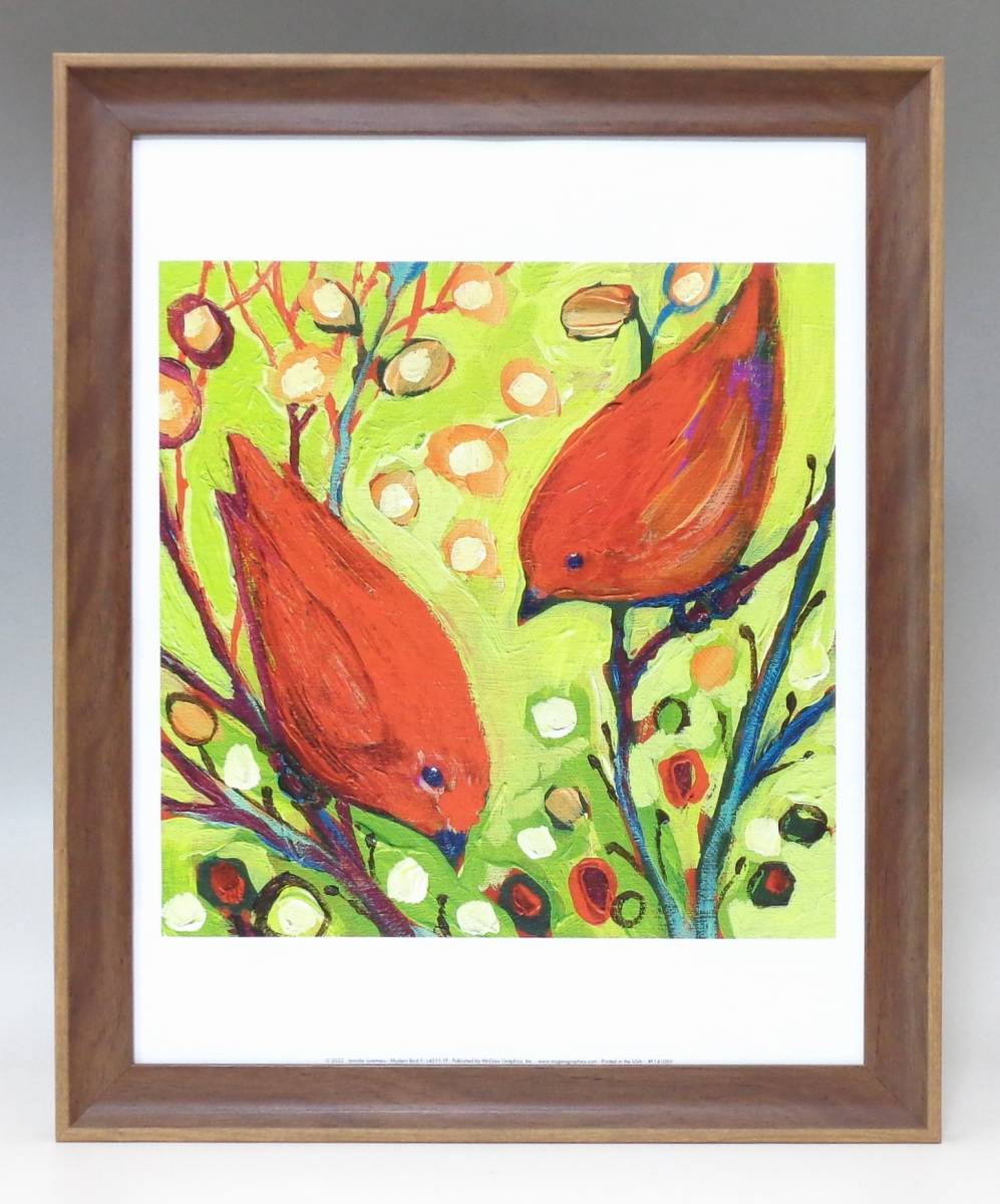 New☆Framed Art Poster★Painting☆Jennifer Lommers☆Landscape☆Bird☆Colorful☆Relaxing☆Interior☆Cafe☆Animals☆Animal☆Apparel☆445, Printed materials, Poster, others