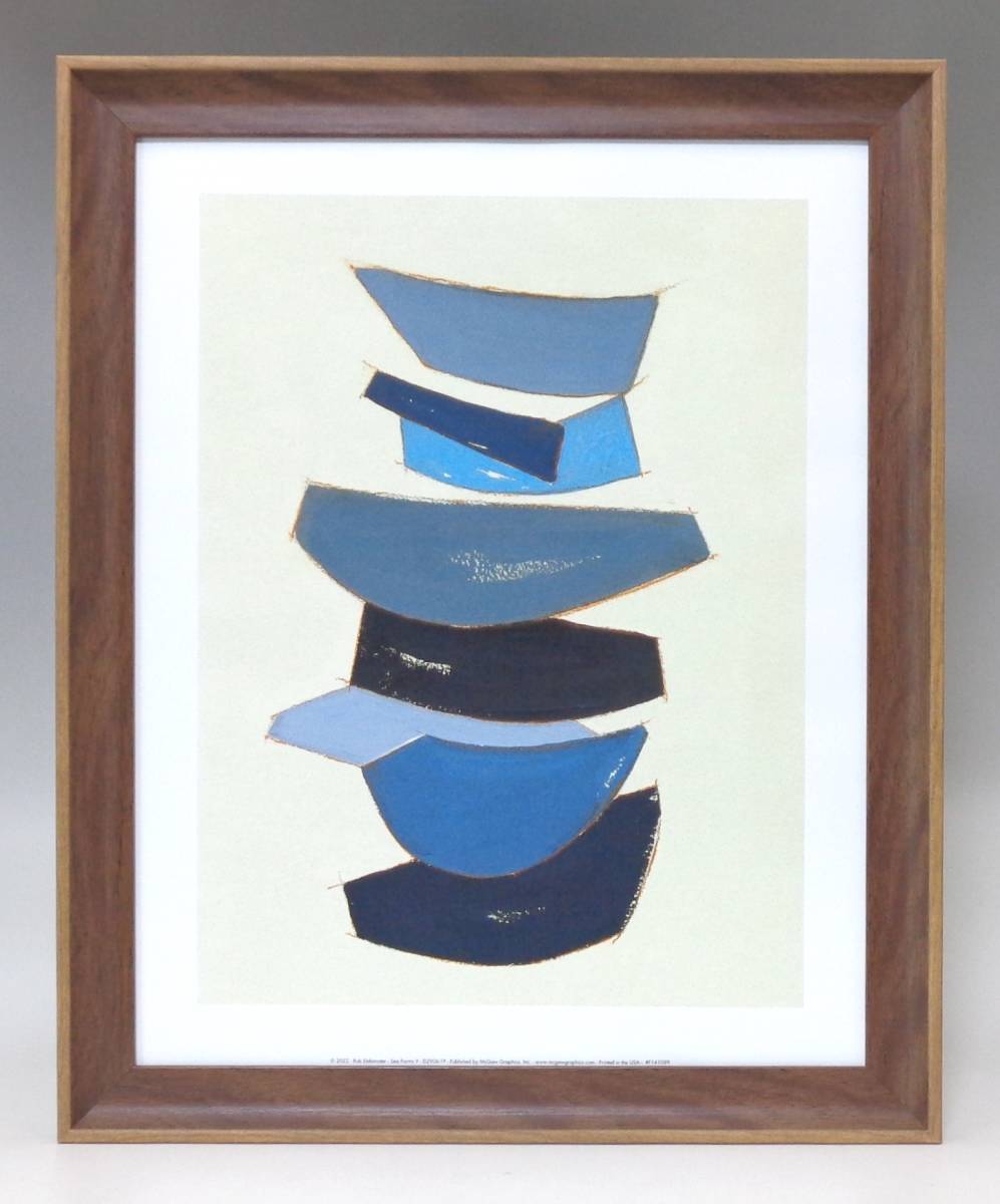 Brand new ☆ Framed art poster ★ Painting ☆ Rob Delamater ☆ Abstract painting ☆ Sea ☆ Shape ☆ Wall hanging ☆ Cafe ☆ Rare item ☆ Store recommended ☆ Apparel ☆ 546, printed matter, poster, others