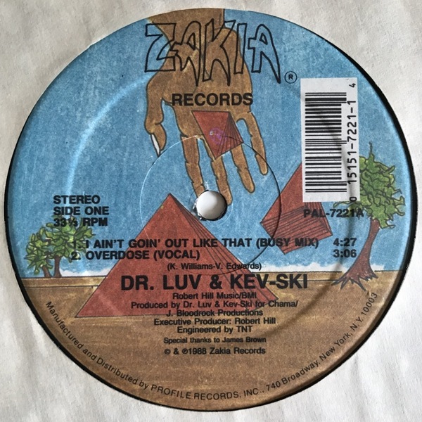 Dr. Luv & Kev-Ski - I Ain't Goin' Out Like That (USオリジナル/レアミドル)