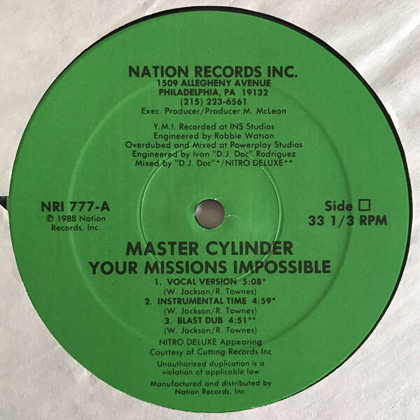 Master Cylinder - Your Missions Impossible / It's Rhythm Part 1