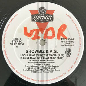 Showbiz & A.G. - Soul Clap / Party Groove promo on Lee 
