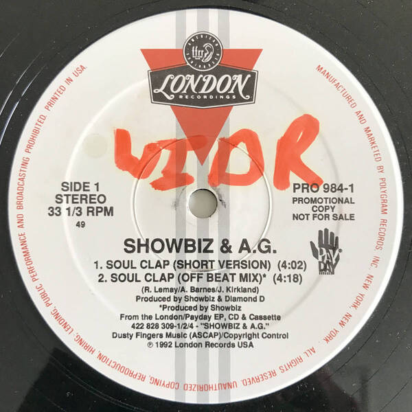 Showbiz & A.G. - Soul Clap / Party Groove プロモオンリー