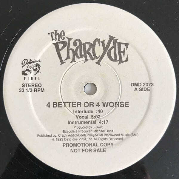The Pharcyde - 4 Better Or 4 Worse (USオリジナル/プロモオンリー/Promo/ニュースクール)