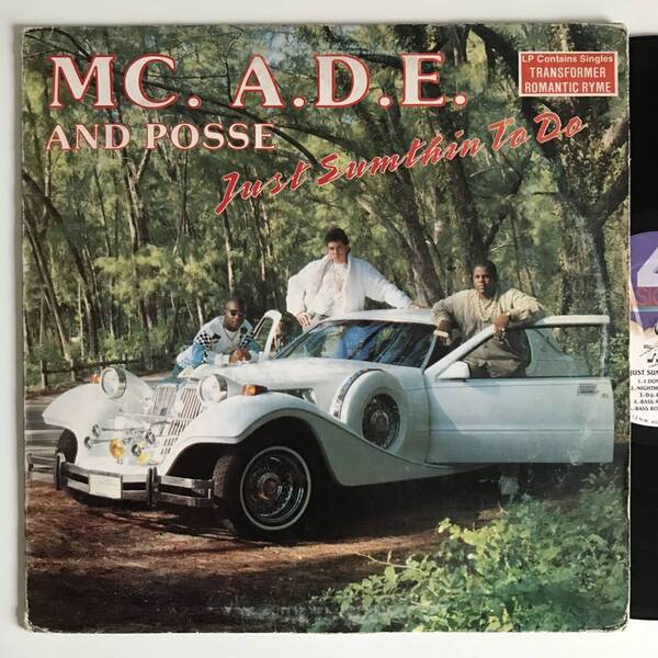 MC. A.D.E. And Posse - Just Sumthin To Do (USオリジナル/LP/レアミドル)
