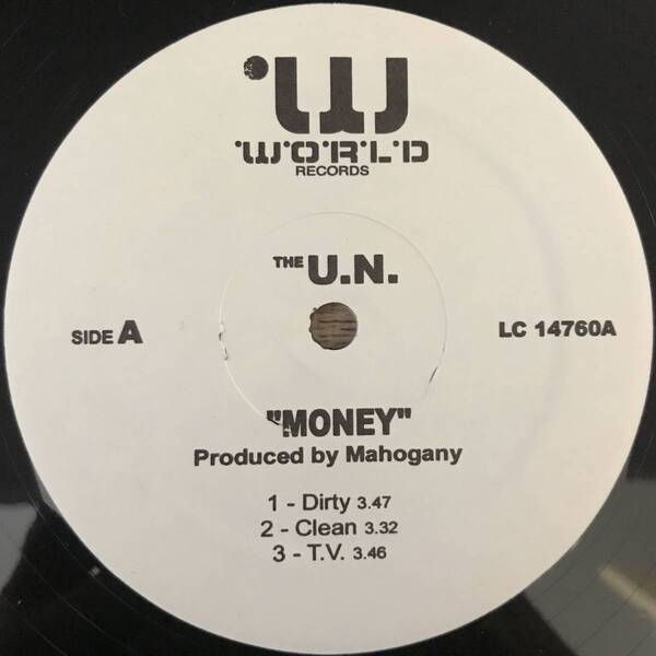 The U.N. - Money / What They Want / Game Of Death (USオリジナル) (限定プロモオンリー) (Promo)