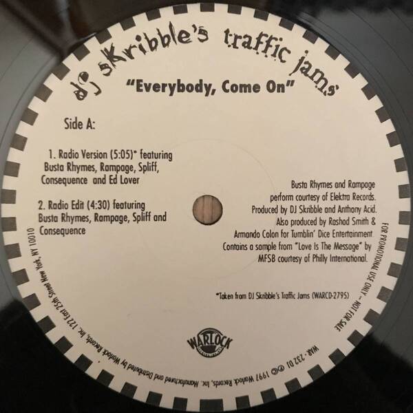 DJ Skribble - Everybody, Come On (USオリジナル/プロモオンリー/Promo/アングラ)